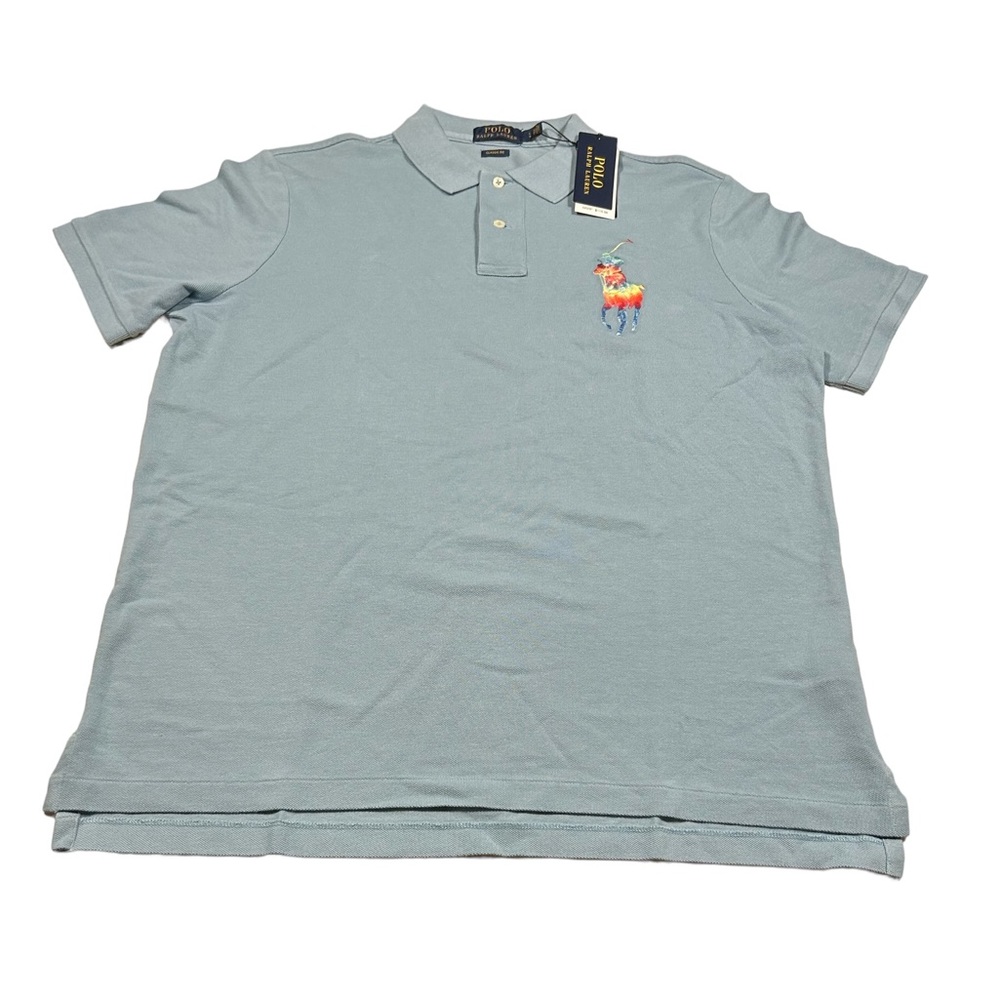 Polo big tie dye horse polo shirt